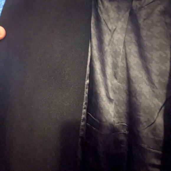 Faux Melton Tie Front Coat - Picture 6 of 7